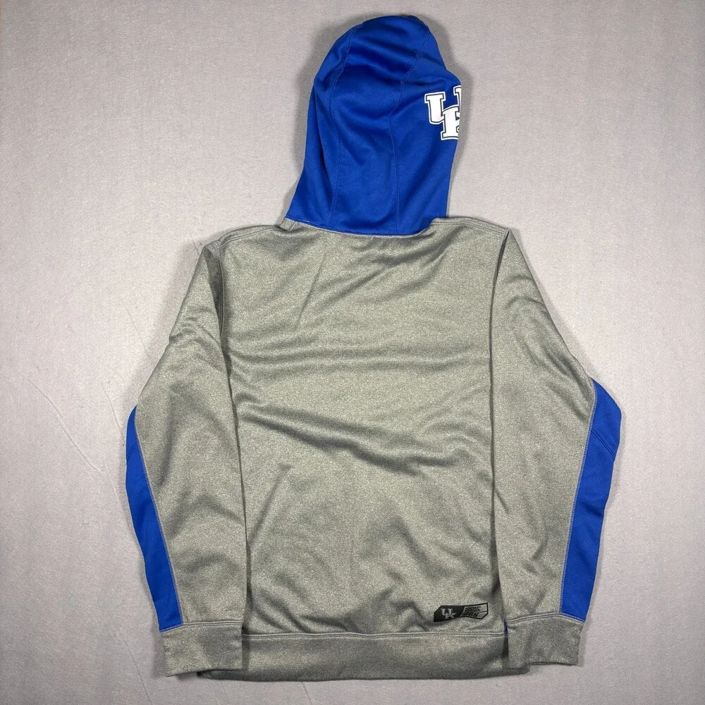 Nike Therma-Fit Kentucky Wildcats Pullover Hoodie Men's S Grey Blue White